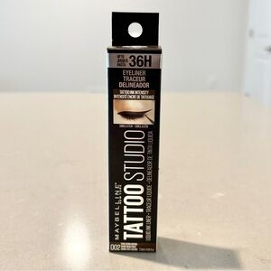 Maybelline Tattoo Studio 36H Eyeliner 002 Dark Henna Brown NEW
